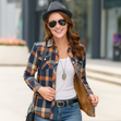 Fleece Lined Plaid Shacket Women Bianca Australia