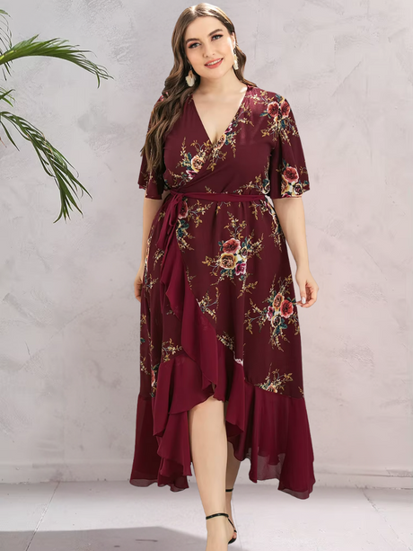 Floral Dream Plus Size Maxi Dress