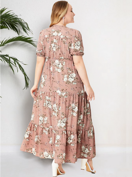 Floral V-Neck Maxi Dress 5