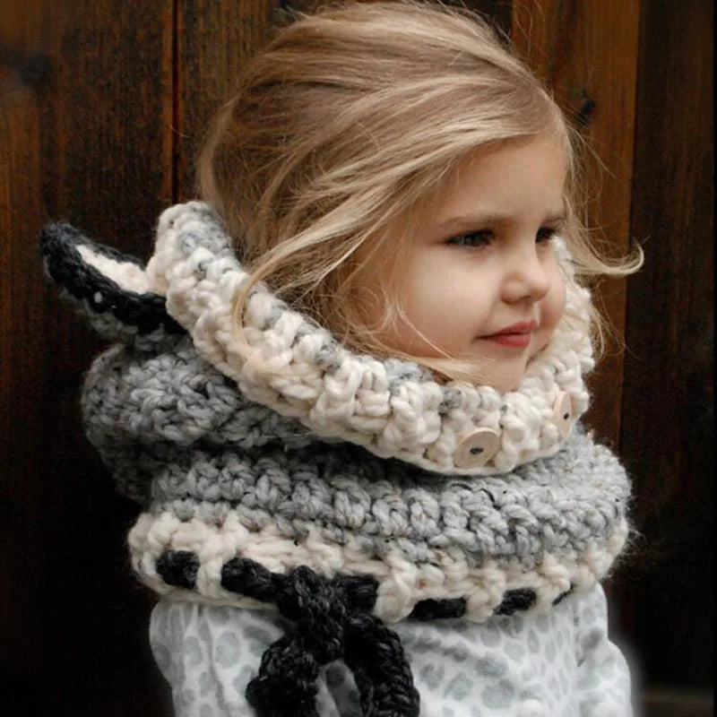 Handmade Fox Ear Hat & Scarf Set – Kids Winter Style Bianca Australia