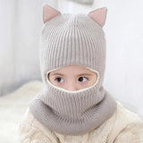 Fleece-Lined Cat Ear Baby Beanie – Winter Warmth Bianca Australia