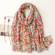 Xenia | Polka Floral Viscose Fringe Scarf Bianca Australia