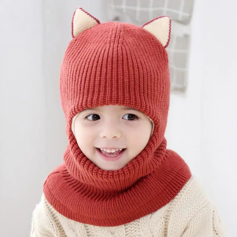Fleece-Lined Cat Ear Baby Beanie – Winter Warmth Bianca Australia