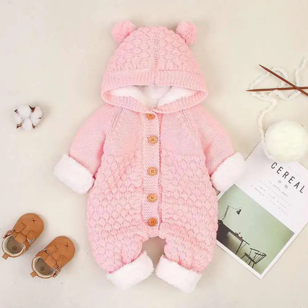 Baby Hooded Cardigan Romper – Autumn/Winter Style Bianca Australia
