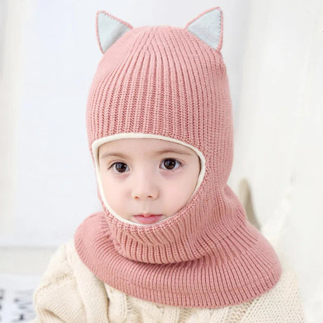 Fleece-Lined Cat Ear Baby Beanie – Winter Warmth Bianca Australia