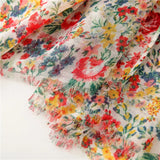 Xenia | Polka Floral Viscose Fringe Scarf Bianca Australia