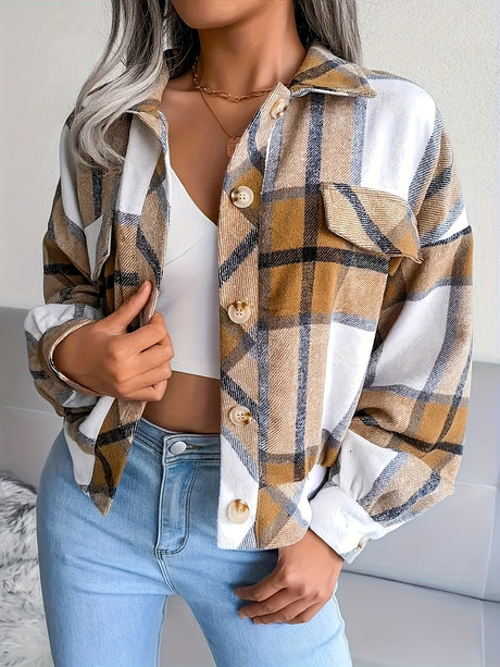 Harper Plaid Button-Front Shacket 3