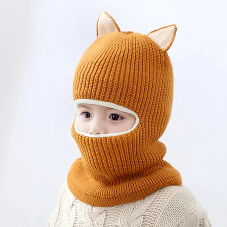 Fleece-Lined Cat Ear Baby Beanie – Winter Warmth Bianca Australia