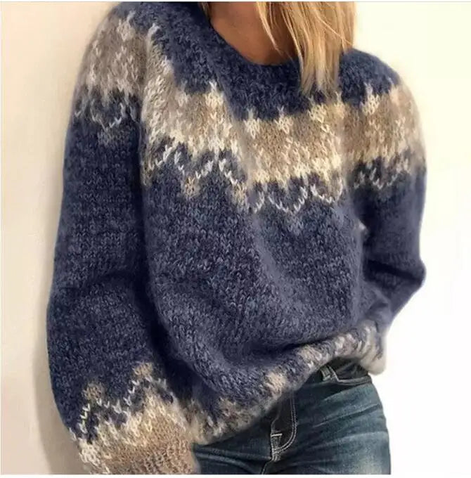 Olivia | Vintage Patchwork Knit Sweater Bianca Australia