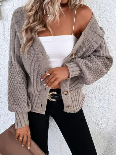 Isla Buttoned Knit Cardigan