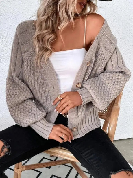 Isla Buttoned Knit Cardigan 1