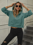 Ivy Half-Zip Cropped Hoodie 1