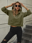 Ivy Half-Zip Cropped Hoodie 2