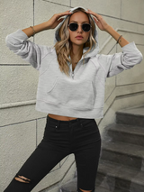 Ivy Half-Zip Cropped Hoodie 3