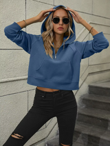 Ivy Half-Zip Cropped Hoodie 5