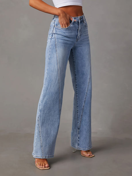 Janelle High-Stretch Straight Jeans