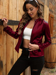 Kyra Zip-Up Leather Jacket 1
