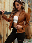 Kyra Zip-Up Leather Jacket 2