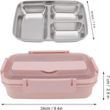 Lunch Box 1L Stainless Steel Dimension