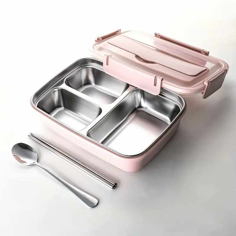 Lunch Box 1L Stainless Steel Pink