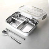 Lunch Box 1L Stainless Steel White