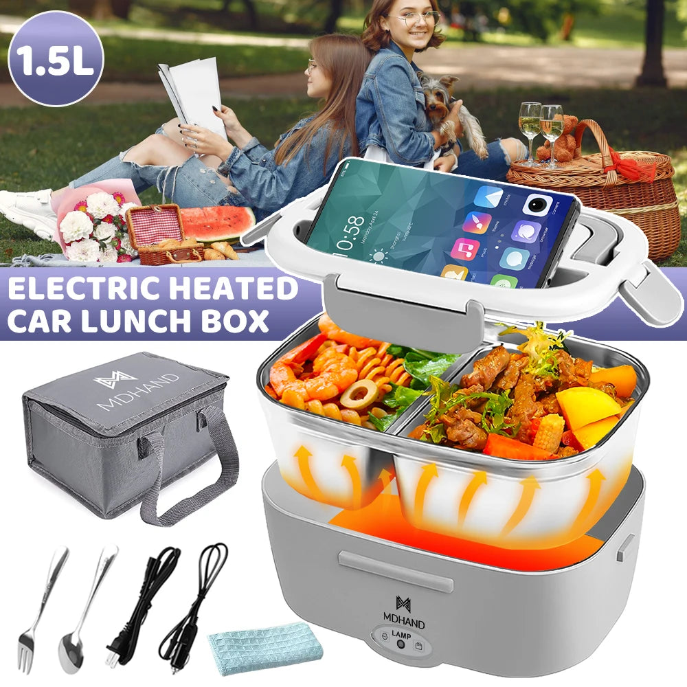 Lunch Box Warmer 1.5L Gray Box