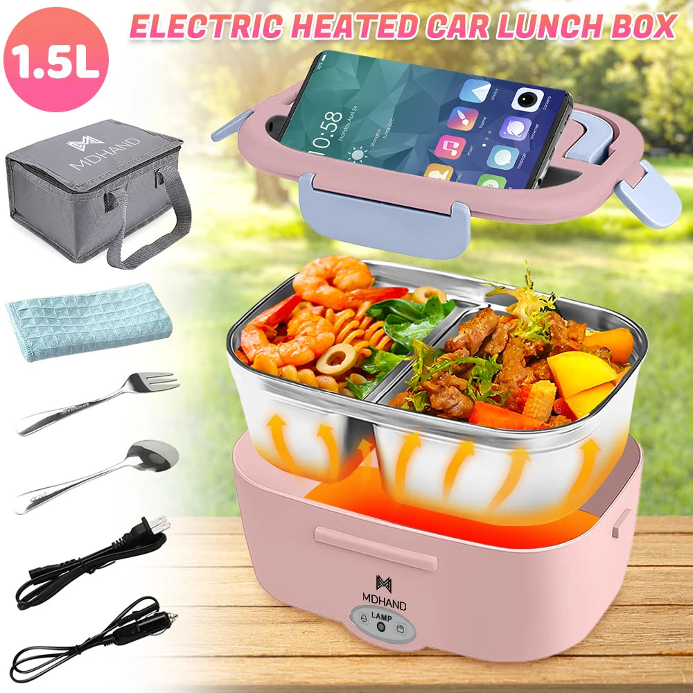 Lunch Box Warmer 1.5L Pink Box
