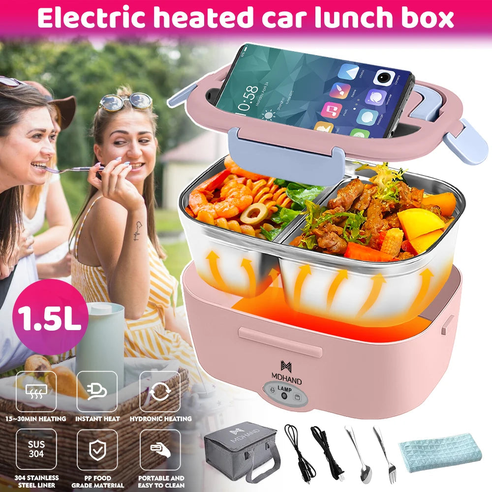 Lunch Box Warmer 1.5L Pink specification