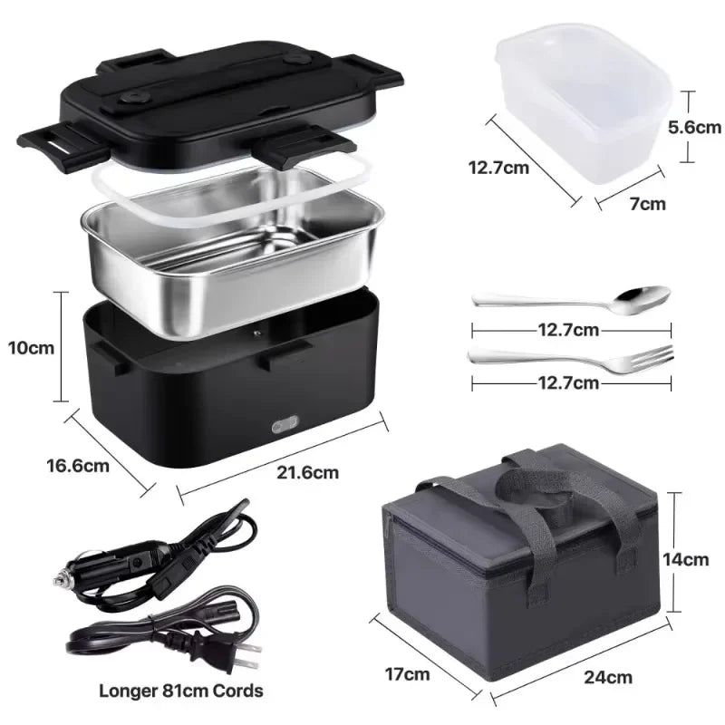 Lunch Box Warmer 1.8L dimension