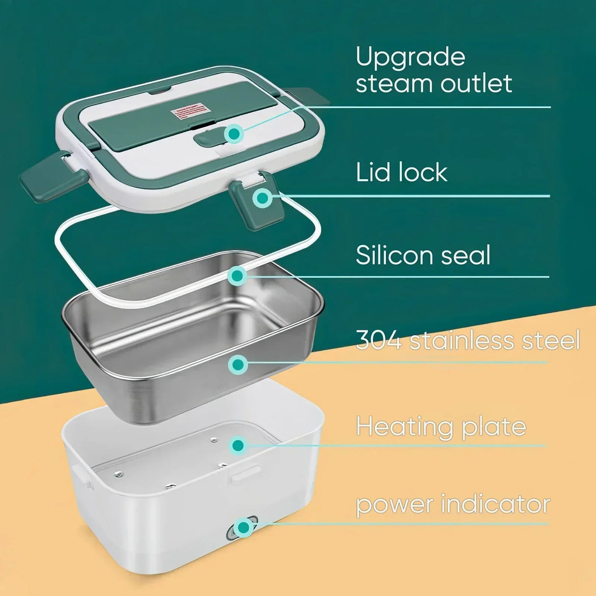 Lunch Box Warmer 80W composant