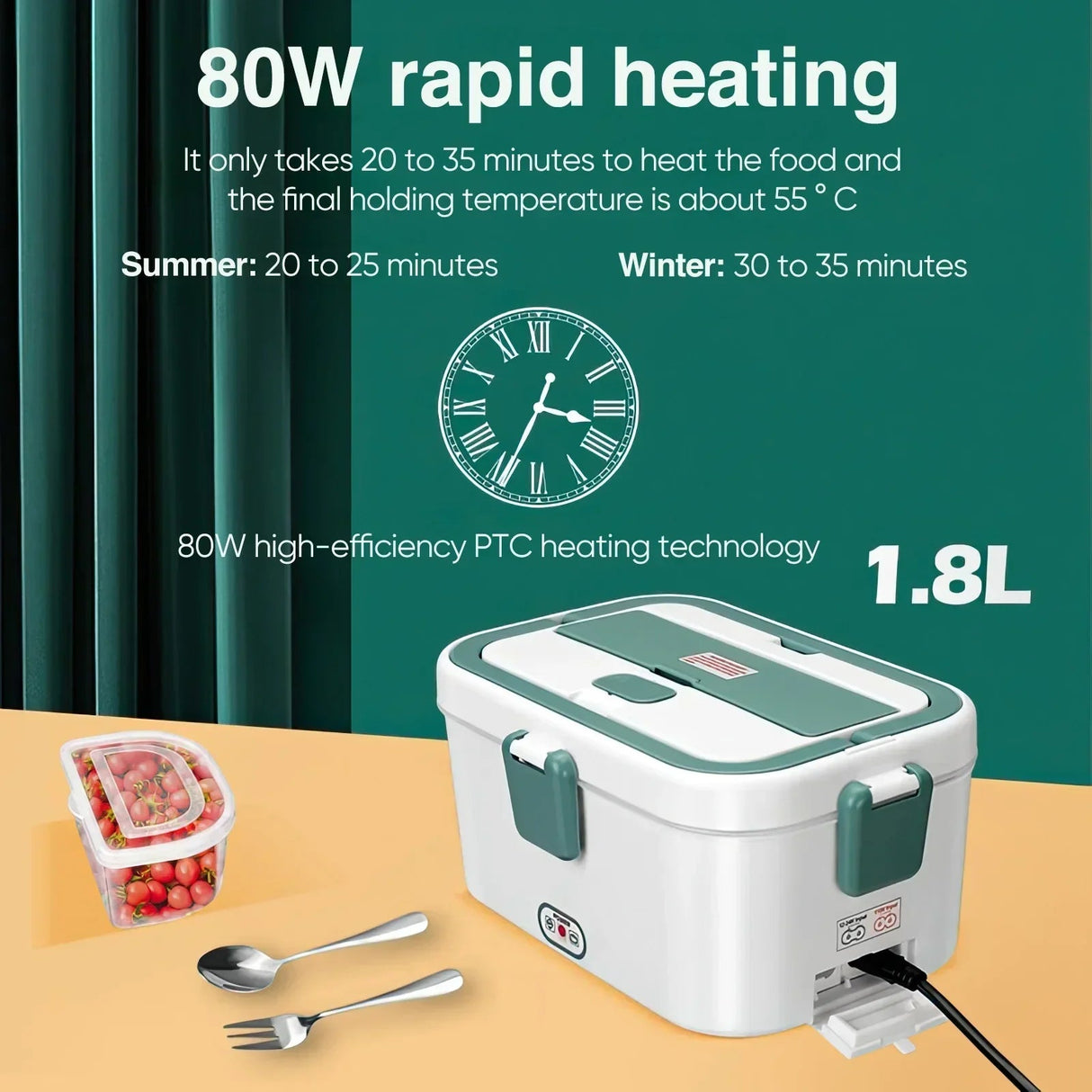 Lunch Box Warmer 80W time