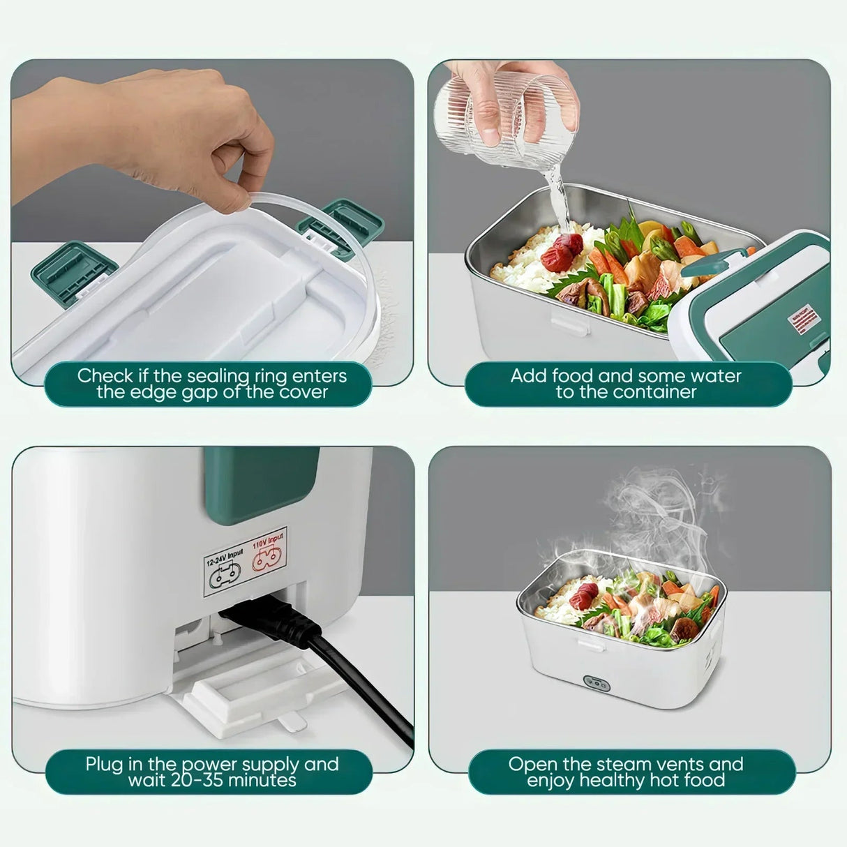 Lunch Box Warmer 80W use