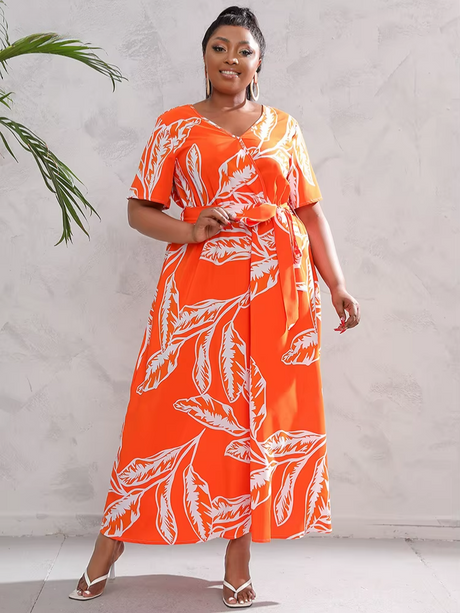 Plus Size Boho Floral Maxi Dress 3