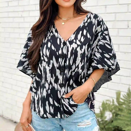 Plus Size Polka Dot V Neck Cardigan