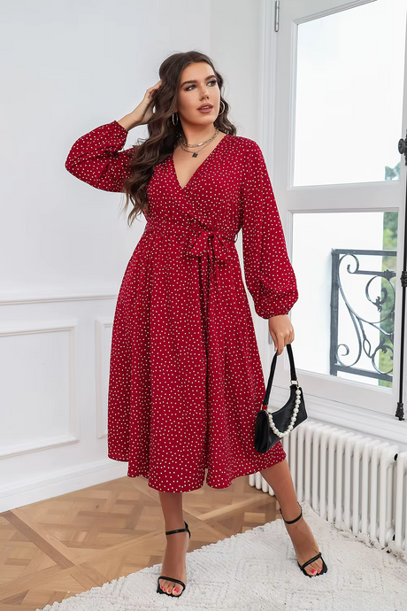 Polka Drape Maxi 1