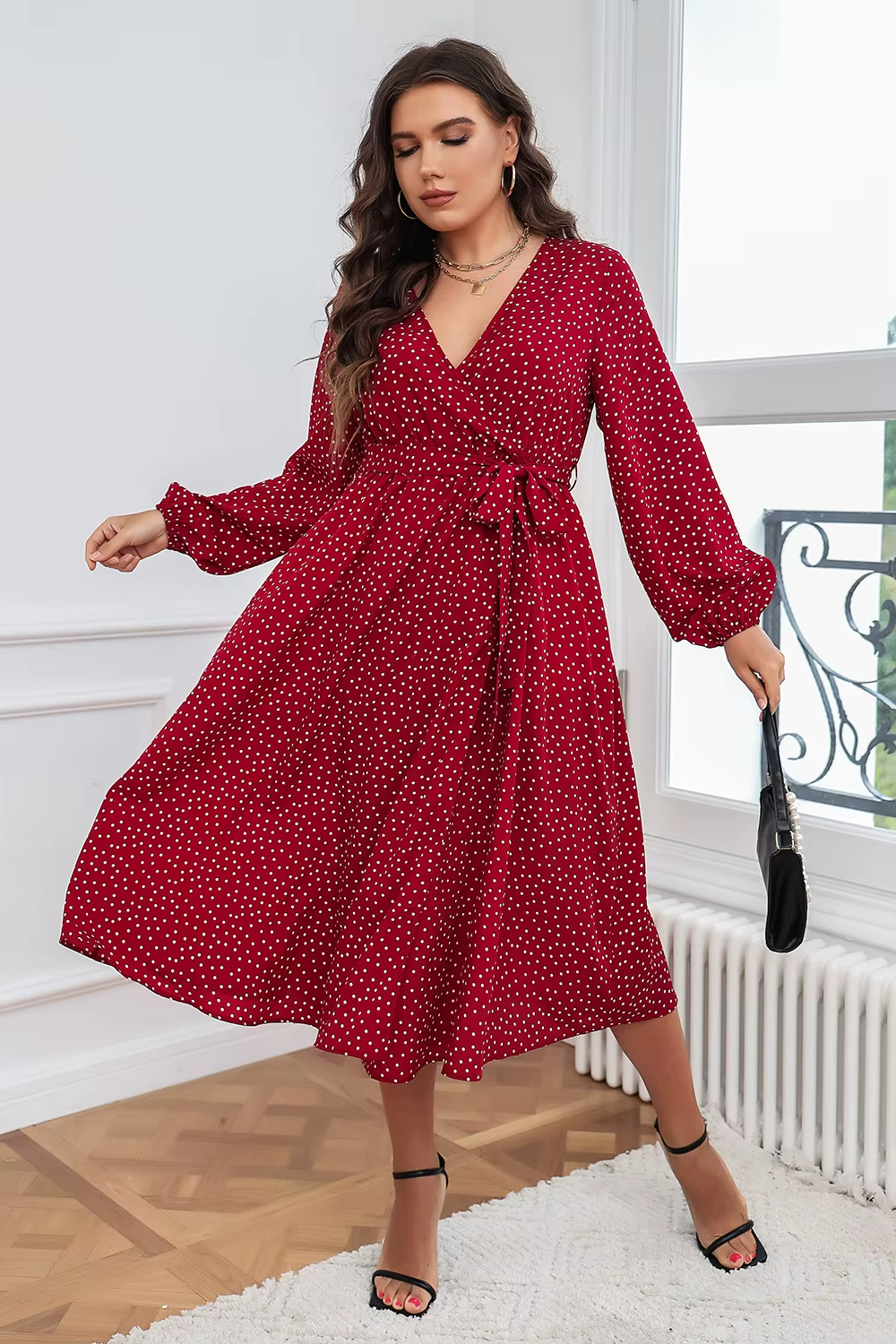 Polka Drape Maxi 3