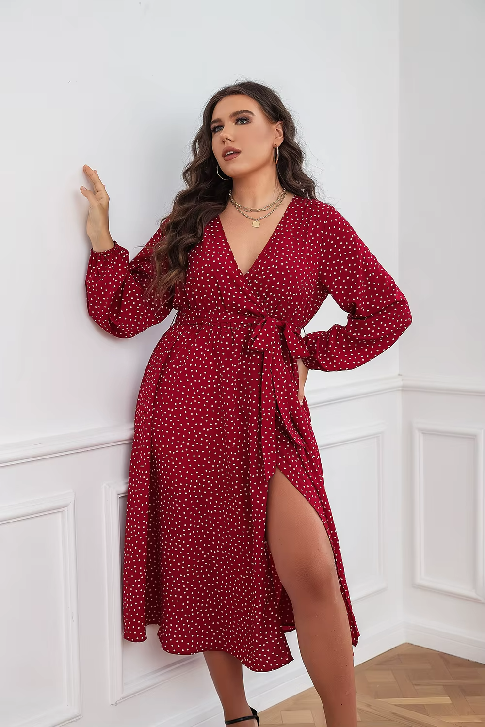 Polka Drape Maxi 5