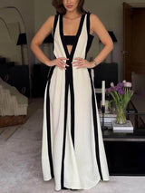 Reversible Colourblock Maxi Dress