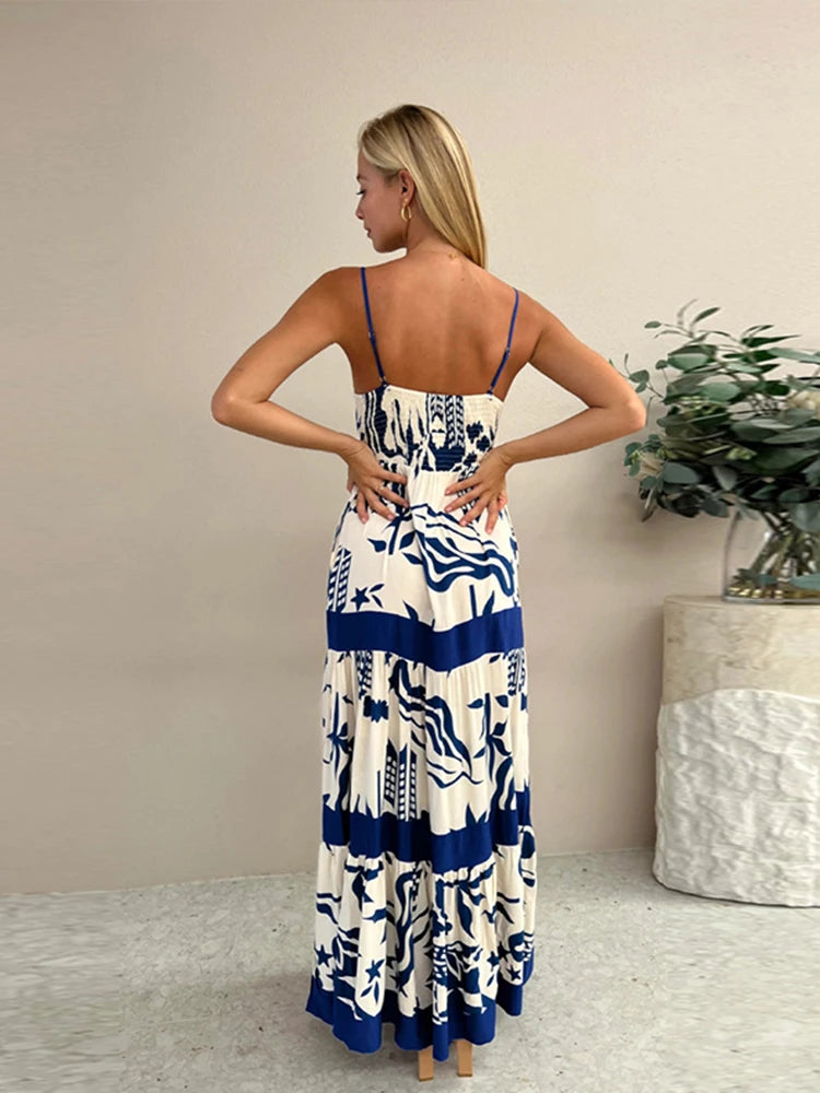 Ruffled Floral Elegance Maxi Dress 2