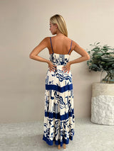 Ruffled Floral Elegance Maxi Dress 2