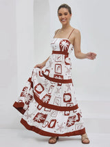 Ruffled Floral Elegance Maxi Dress 3