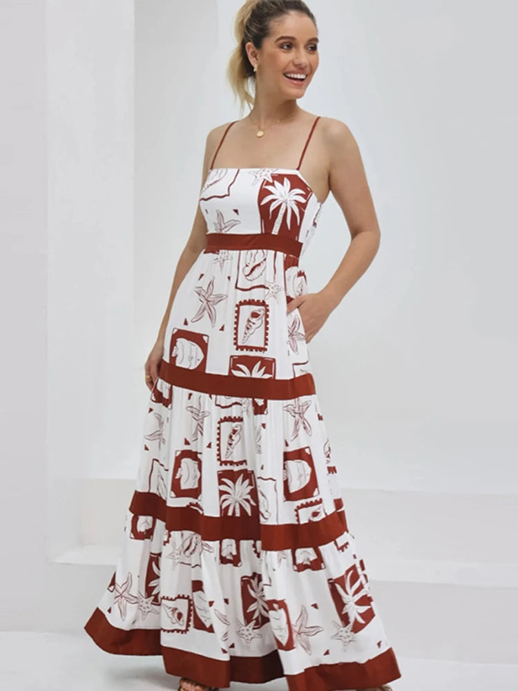 Ruffled Floral Elegance Maxi Dress 4