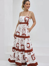 Ruffled Floral Elegance Maxi Dress 4