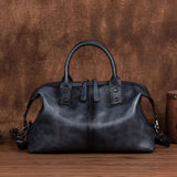 Vintage Leather Shoulder Bag – Large Capacity Workoutry