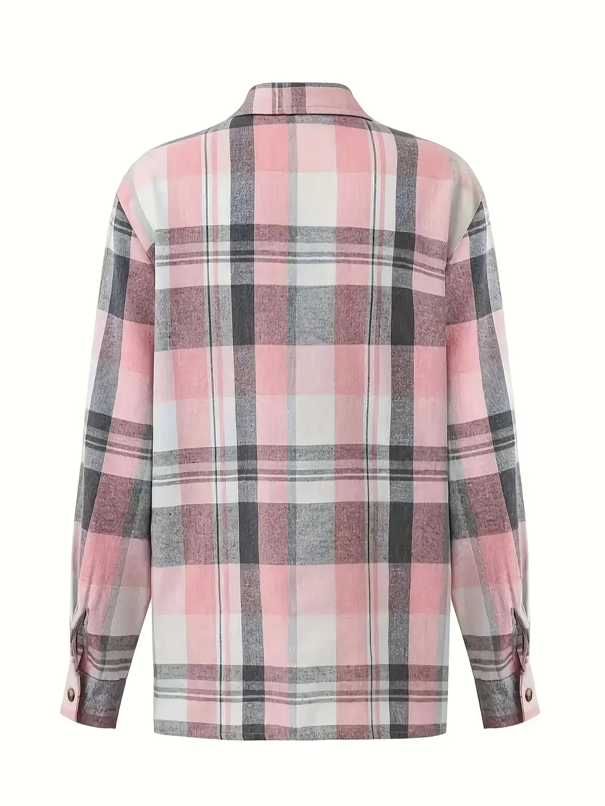 Plus Size Plaid Loose Shirt