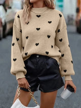 Greta | Kawaii Y2K Heart Embroidered Sweater Bianca Australia