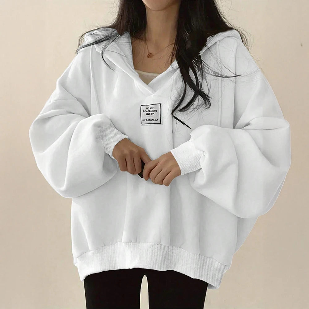 Minji | Korean Appliqué Hoodie Bianca Australia
