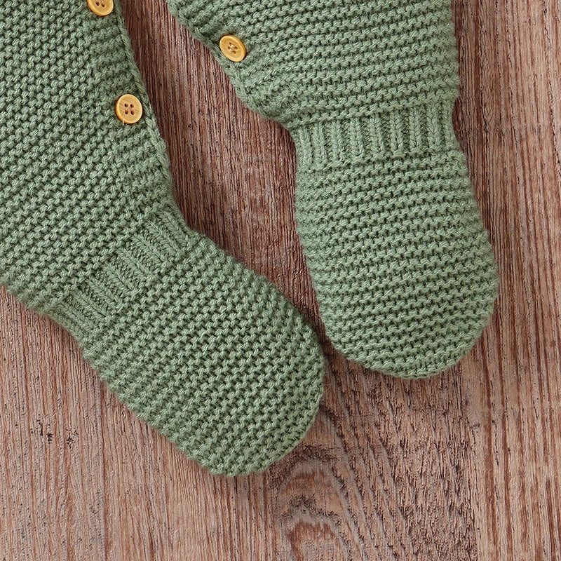 Footed Knit Baby Romper – Striped & Cosy Fit - Bianca Australia