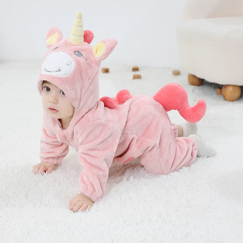 Baby Unicorn Romper – Cosy Zip-Up Hoodie Bianca Australia