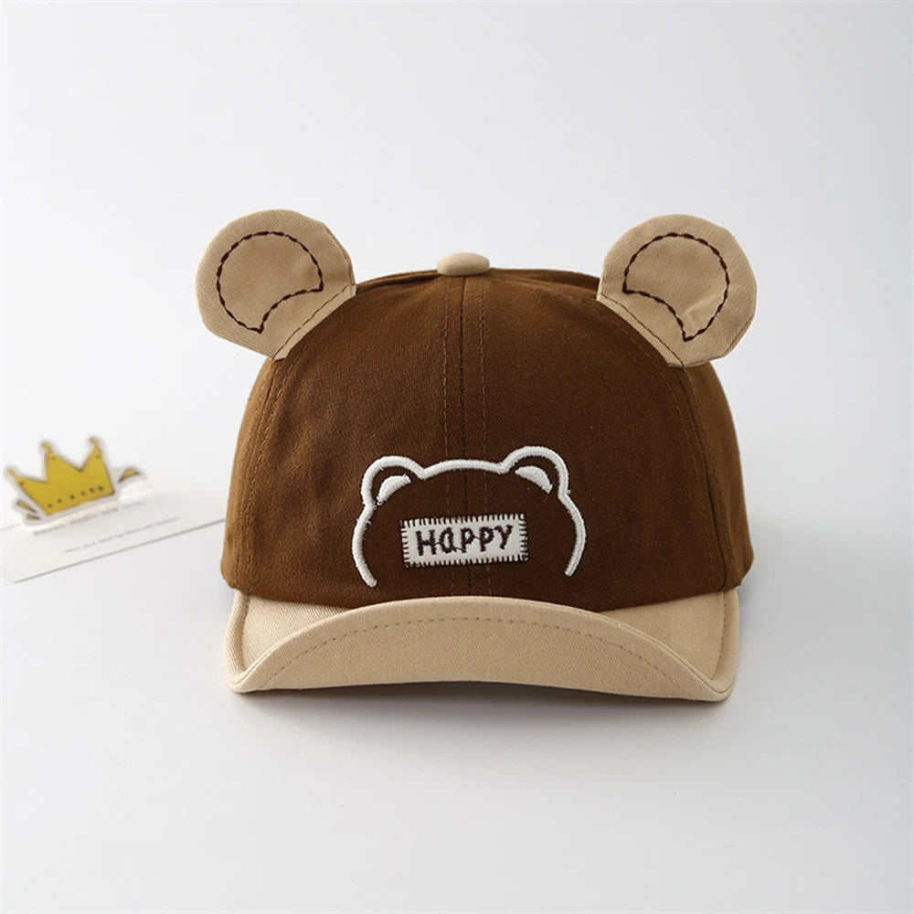 Soft Brim Baby Baseball Cap – Smiley Design Bianca Australia
